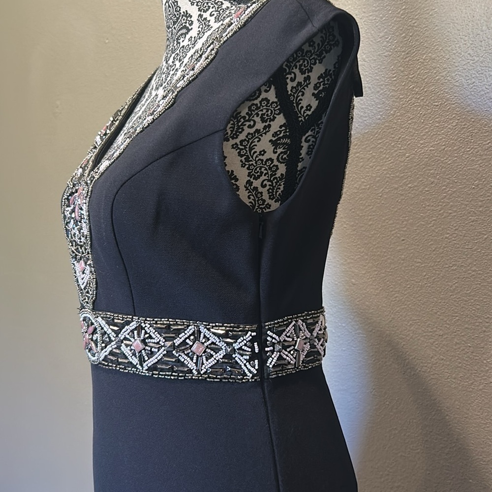 Sue Wong Womens Slip Dress Vtg 90s Y2K Black Size 4 - Picture 5 of 17